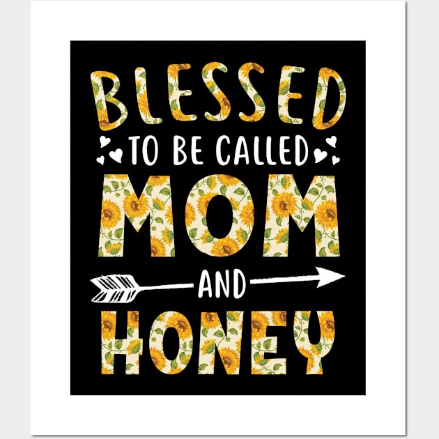 Blessed to Be Called Mom and Honey Sunflower Christmas Wall Art by calvinglory04